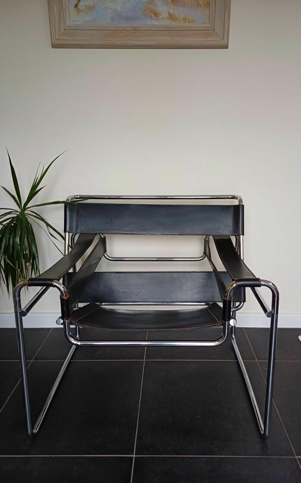 photo for sale Original Wassily Chair Model B3 By Marcel Breuer, Manufactured By Gavina 1960s