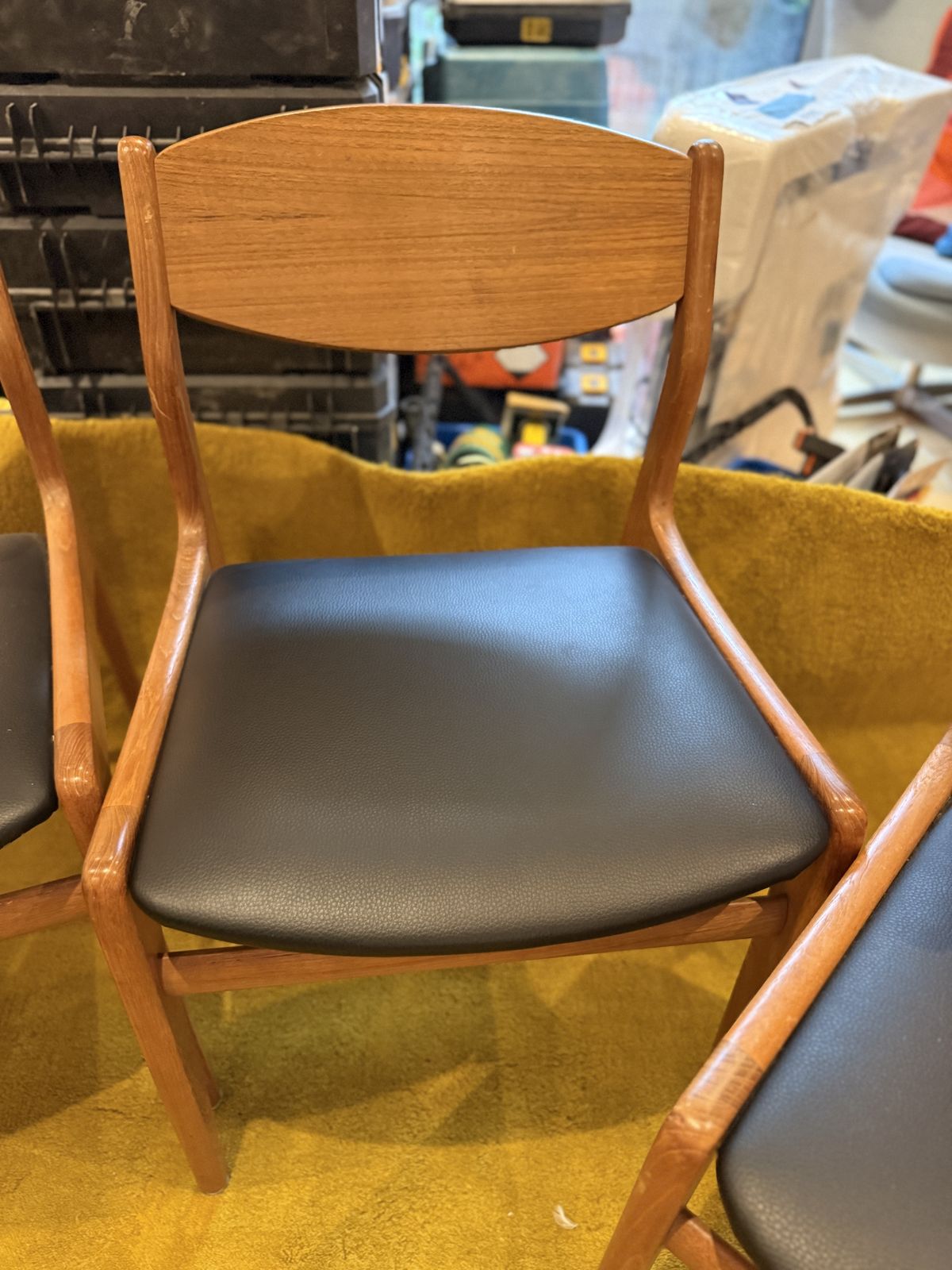 Mid Century Restored Dining Chairs. photo 500.0