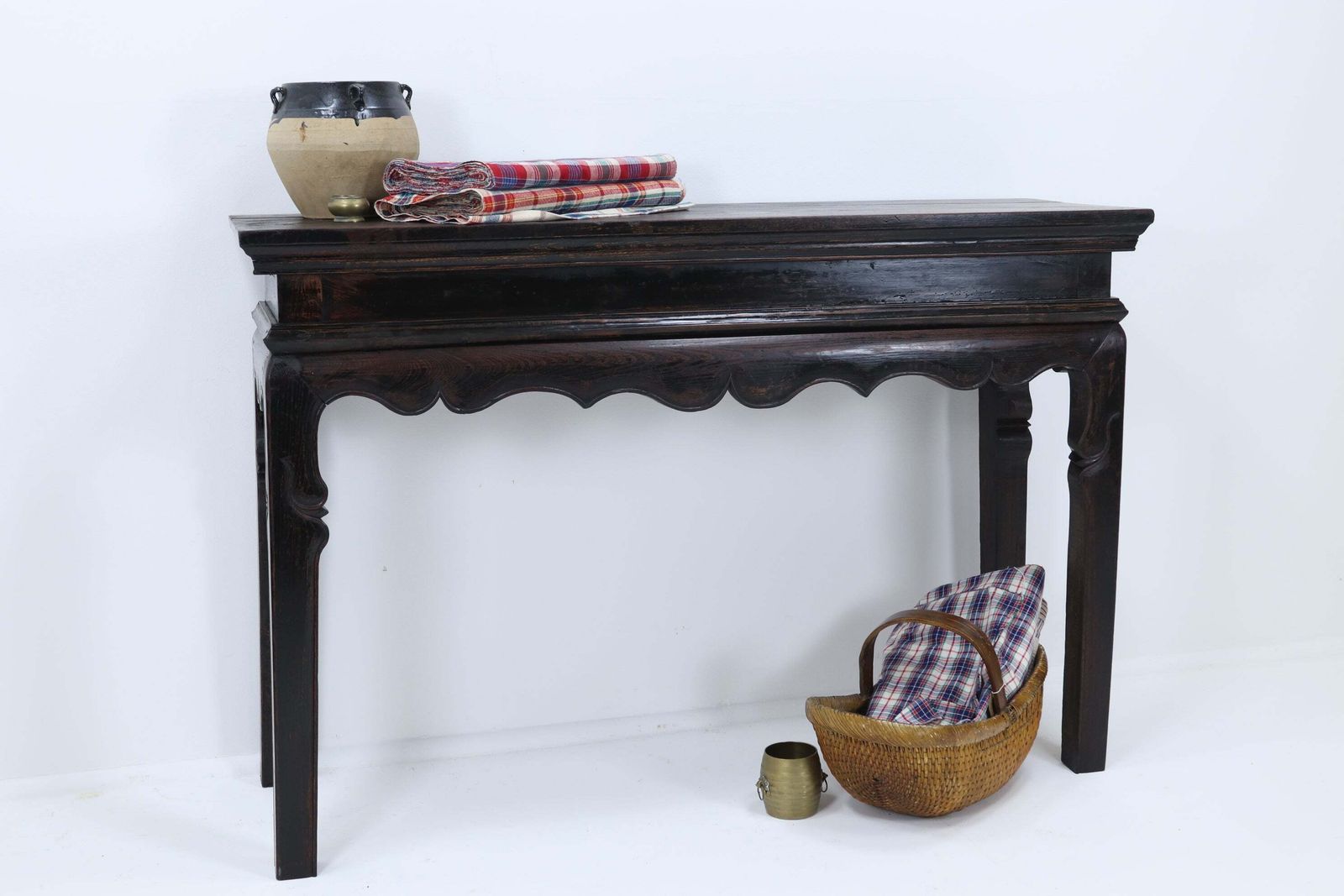 Late 18th Century Chinese Walnut Altar Table photo furniture