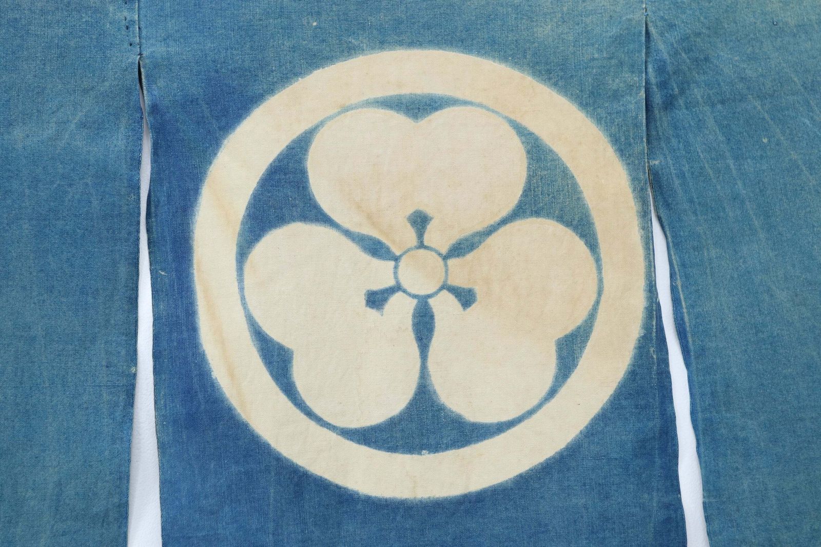 Early 20th Century Indigo Dyed Japanese Noren Curtain photo for sale