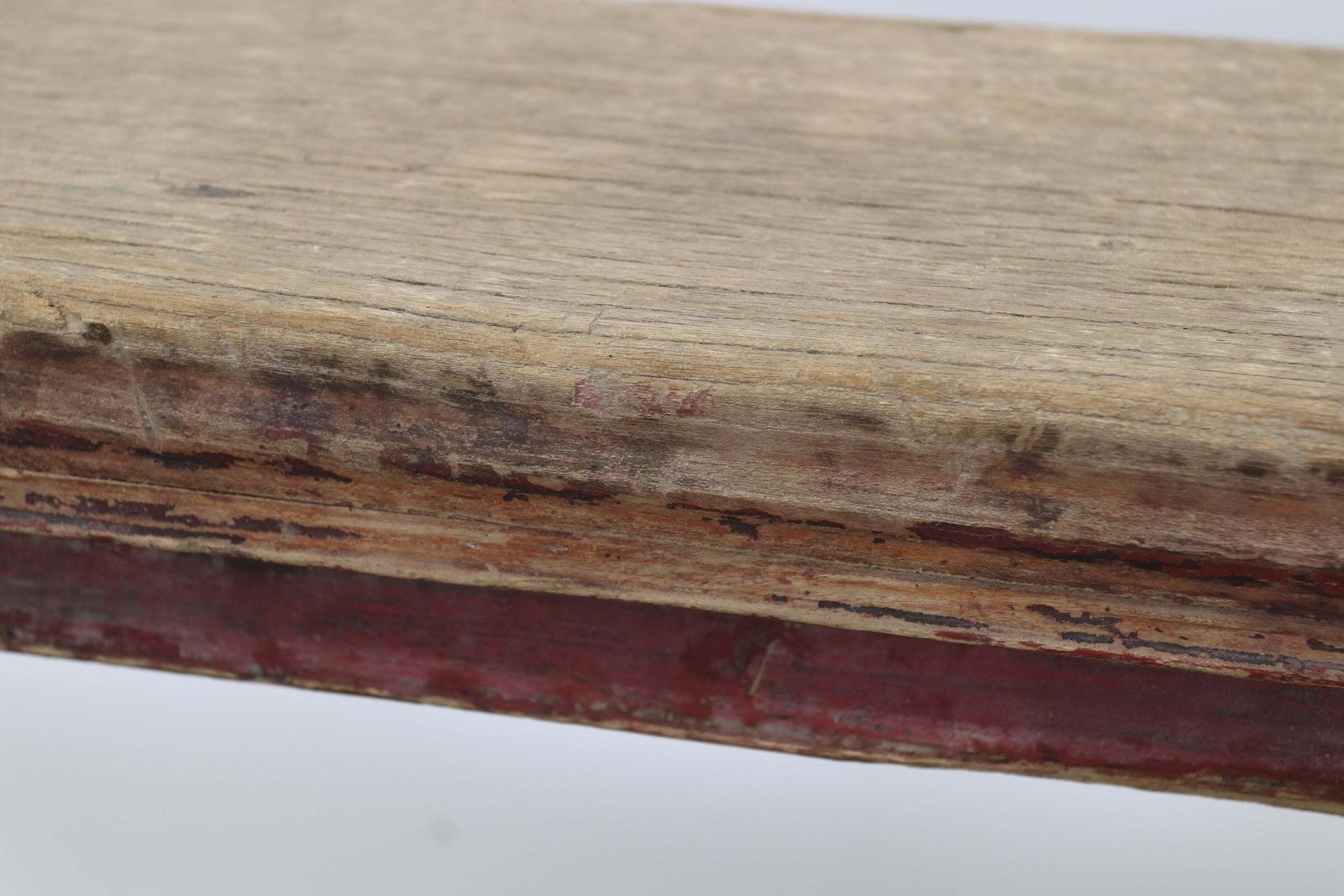 Mid 19th Century Pair Of Chinese Red Lacquered Spring Benches photo for sale