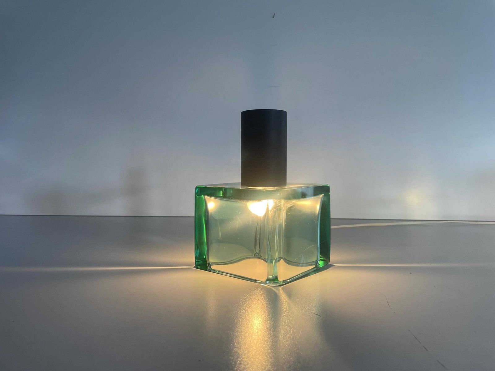 Exclusive Green Glass And Metal Wall Lamp By Seguso, 1950s, Italy photo vinterior