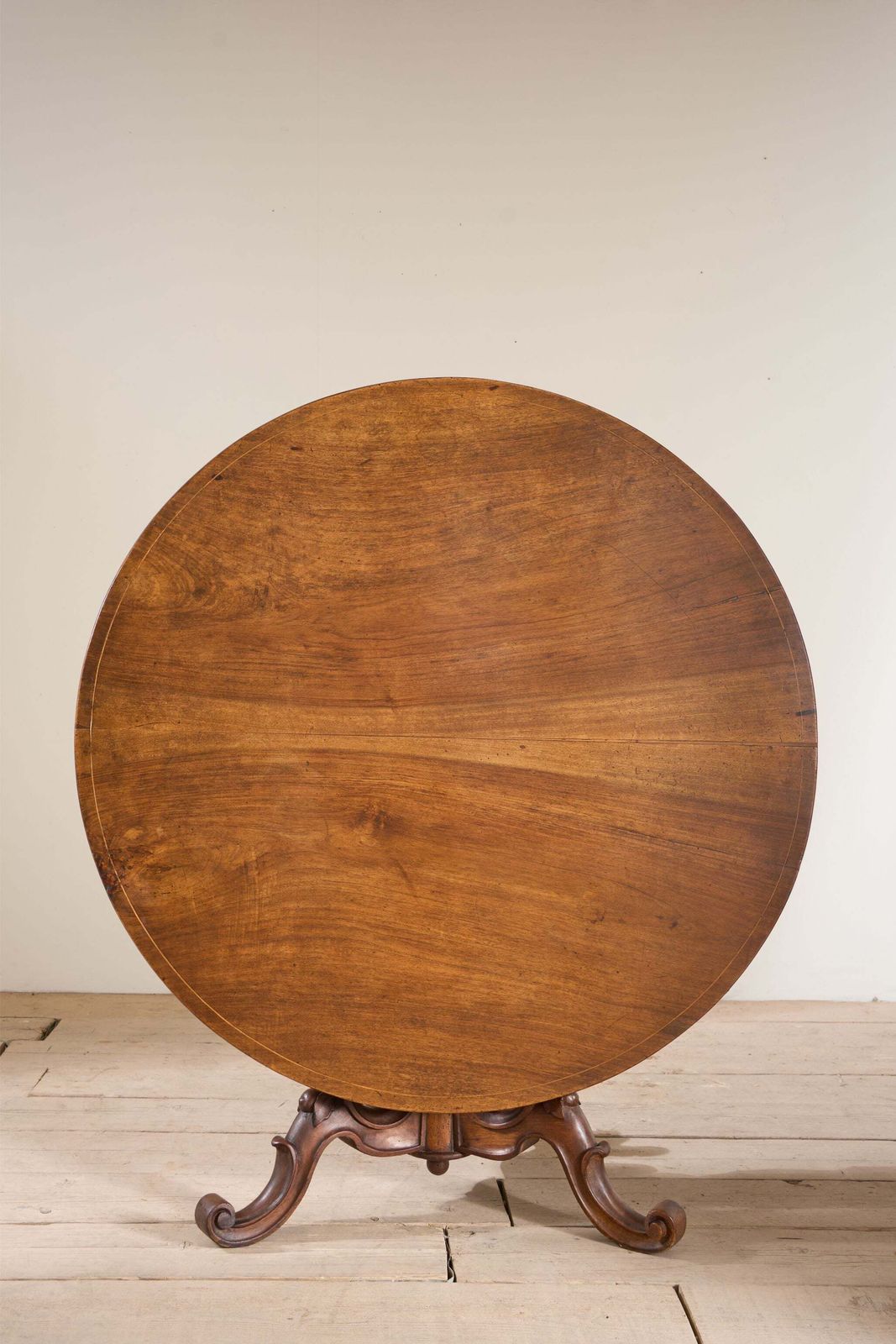 18th Century Italian Walnut Tilt Top Table