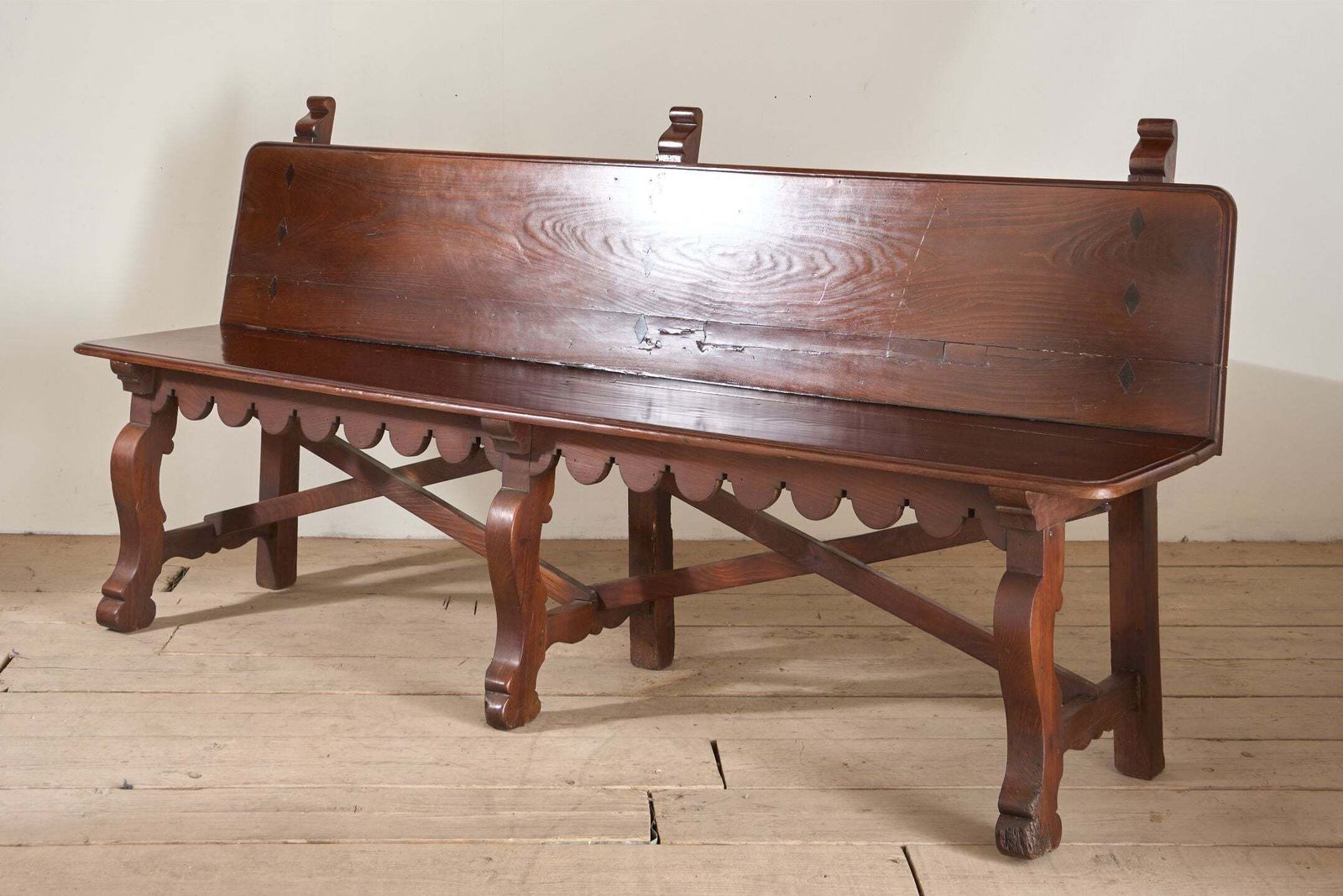 19th Century Spanish Baroque Hall Bench photo Furniture