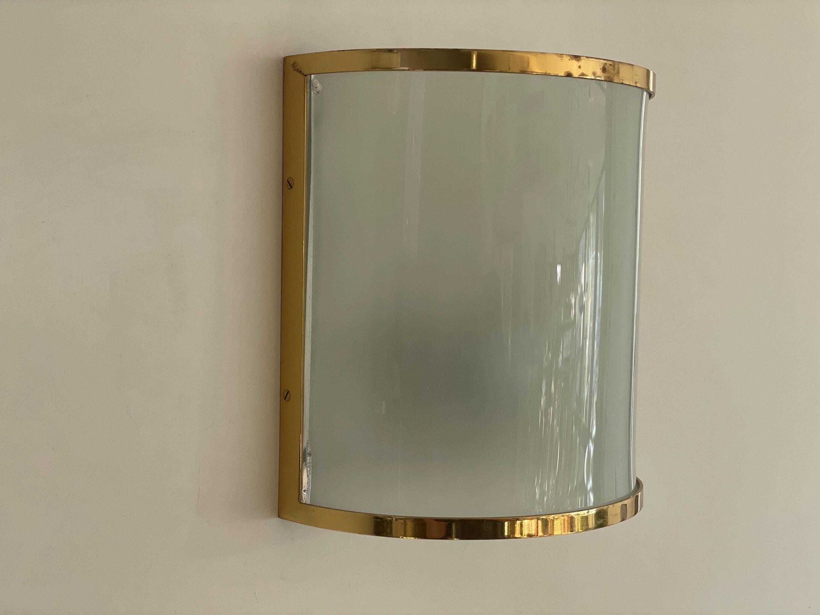 Brass And Glass Exclusive Pair Of Sconces By San Juan Despi Barcelona By S.A. Metalarte, 1960s, Spain photo vinterior