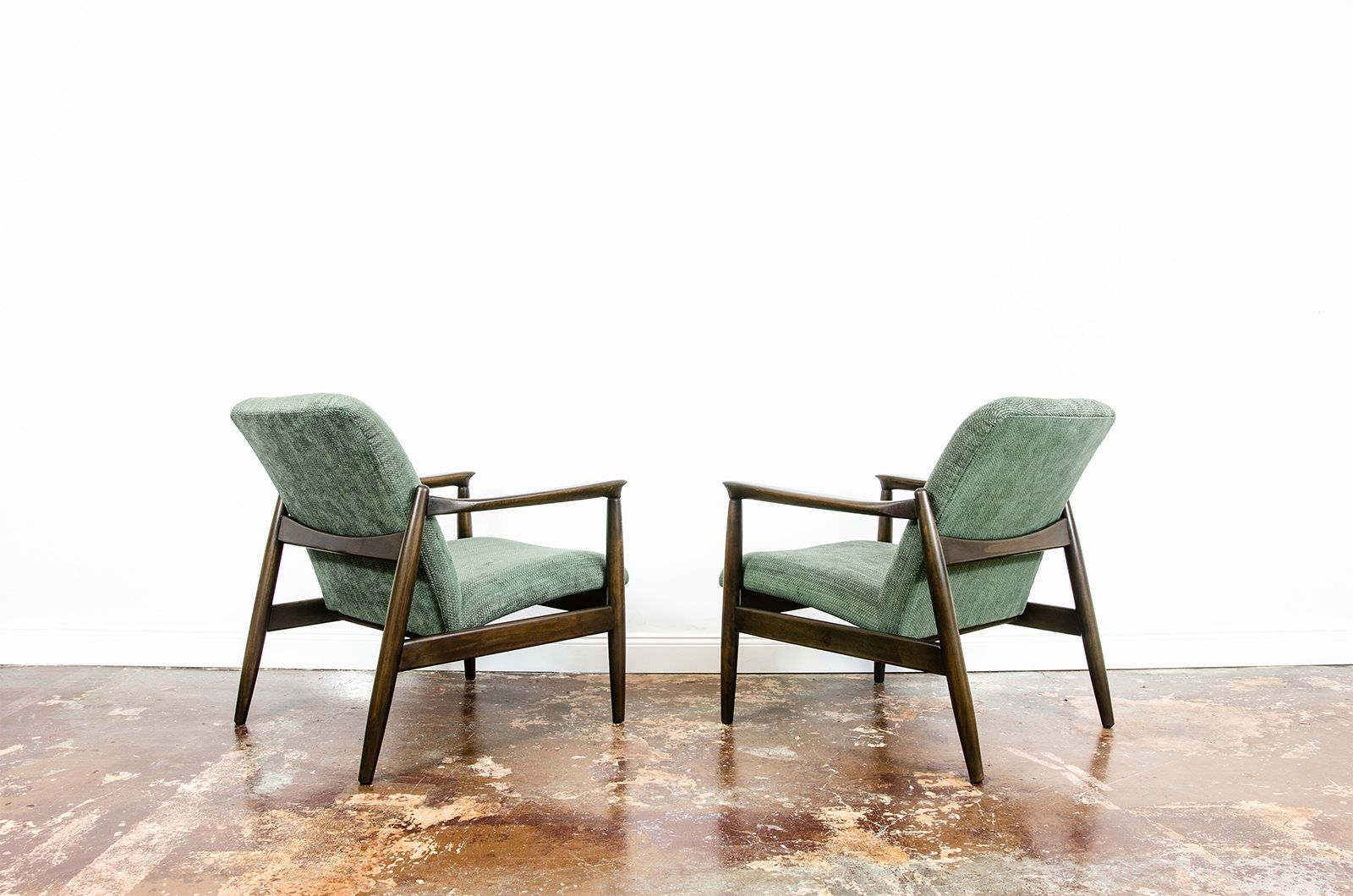 Vintage Armchairs "Gfm 64" By Edmund Homa, Poland, 1960s photo furniture