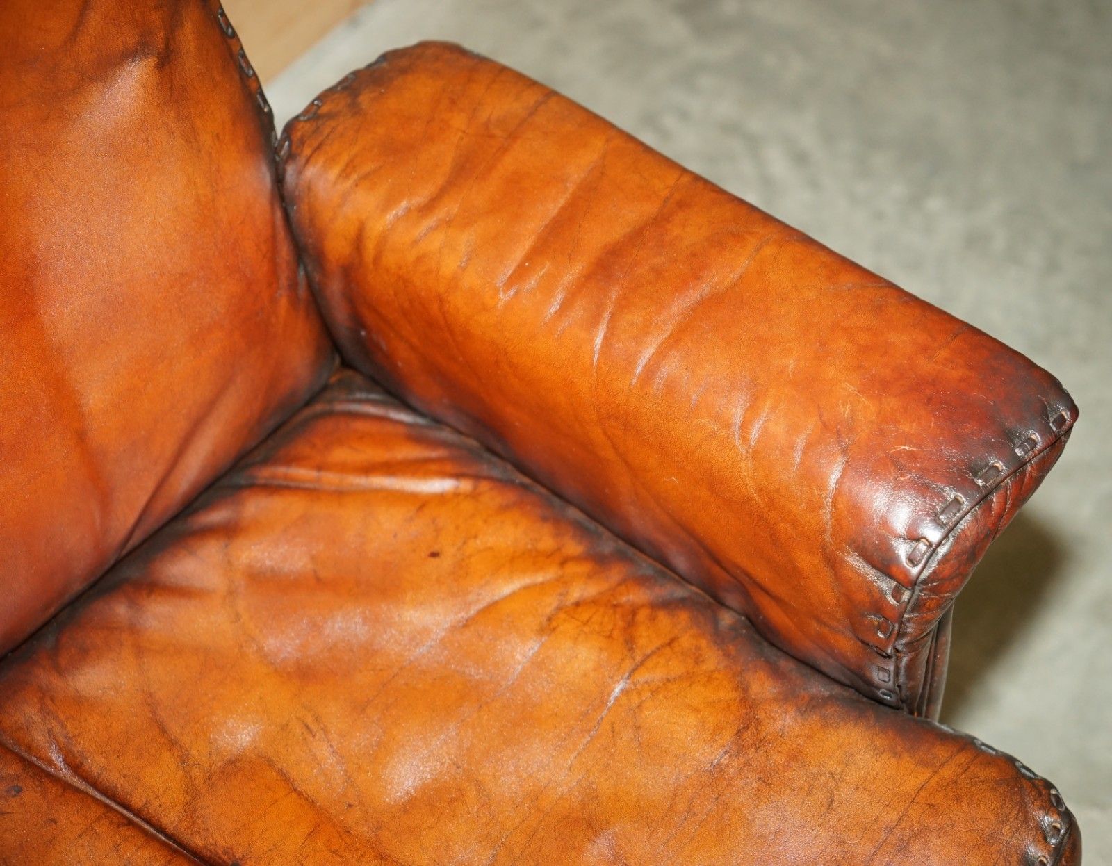 photo for sale Restored Mid Century De Sede Ds35 Executive Swivel Directors Chair Brown Leather