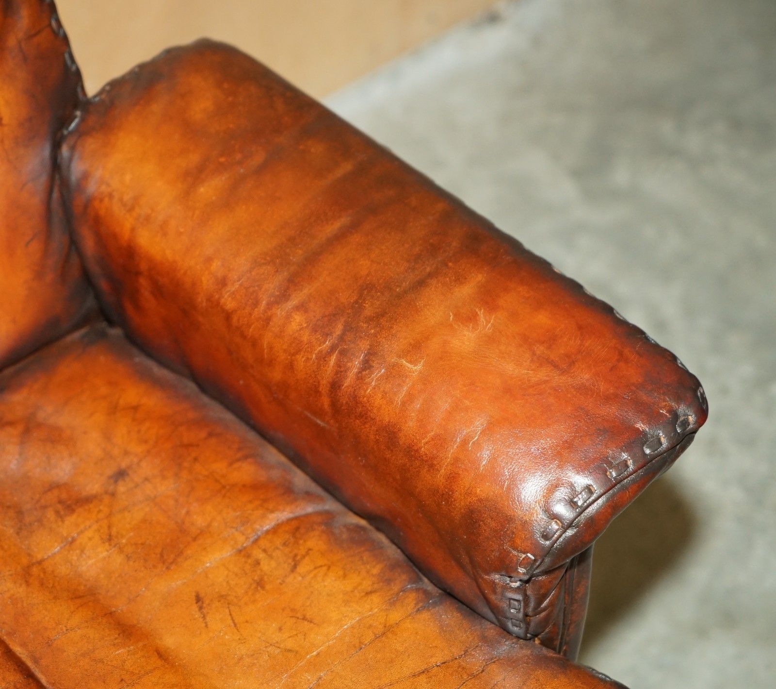 Restored Mid Century De Sede Ds35 Executive Swivel Captains Chair Brown Leather photo buy
