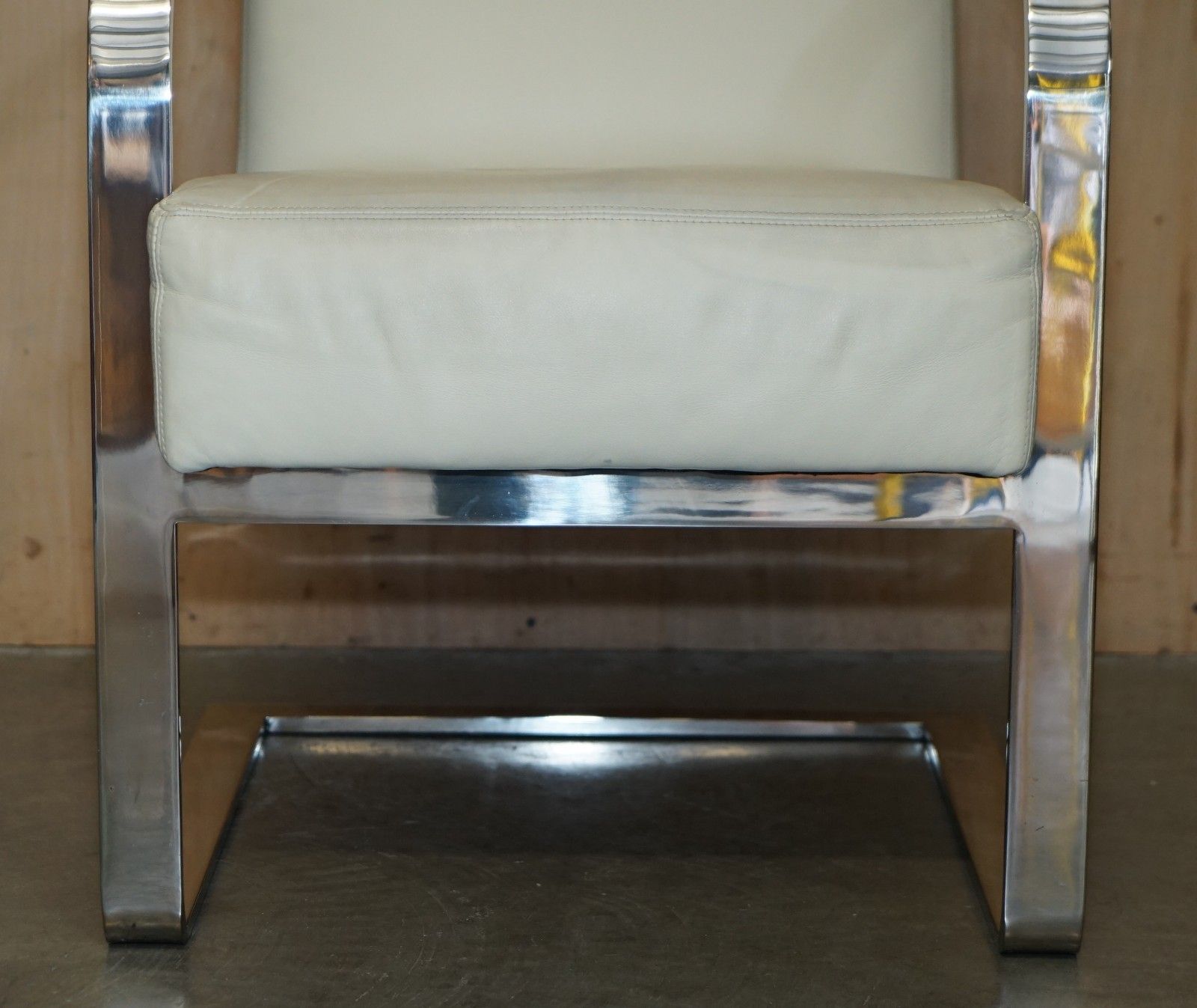 photo for sale Ex Display Ralph Lauren Designer Modern Penthouse Chrome & Leather Armchair