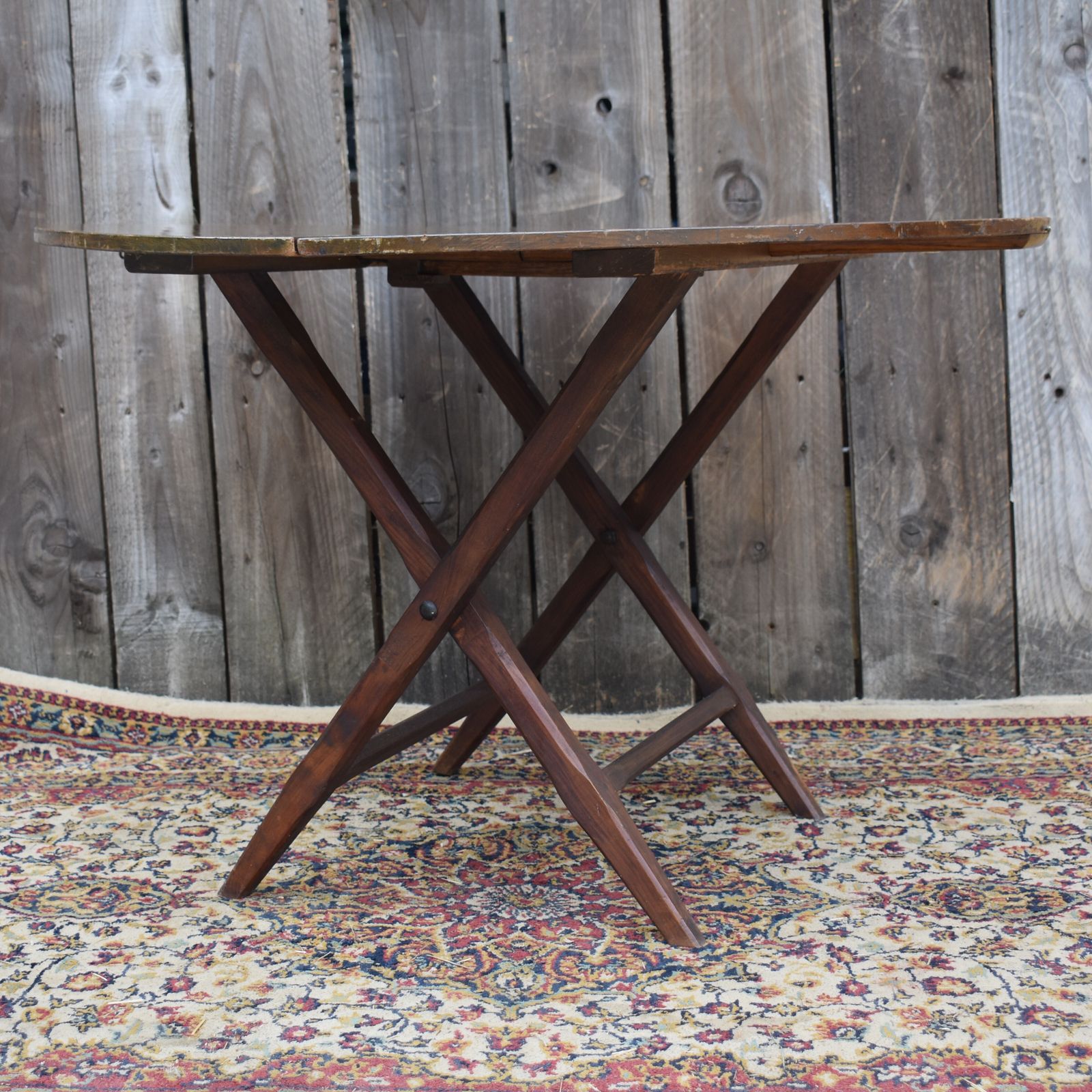 Antique Victorian Thornton & Herne London Folding Travel Coaching Campaign Table photo 375.0