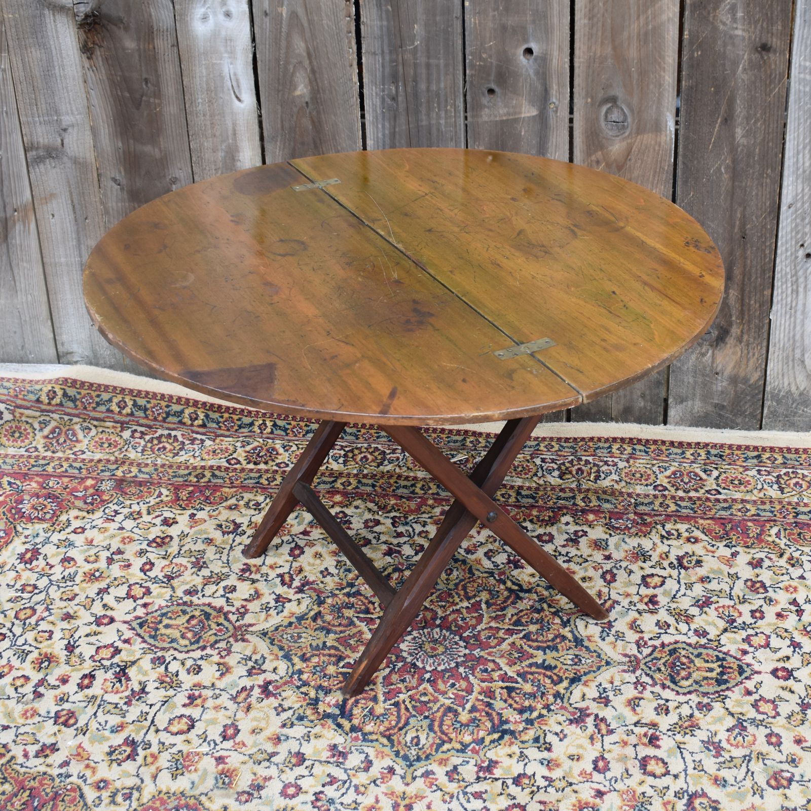 Antique Victorian Thornton & Herne London Folding Travel Coaching Campaign Table photo vinterior