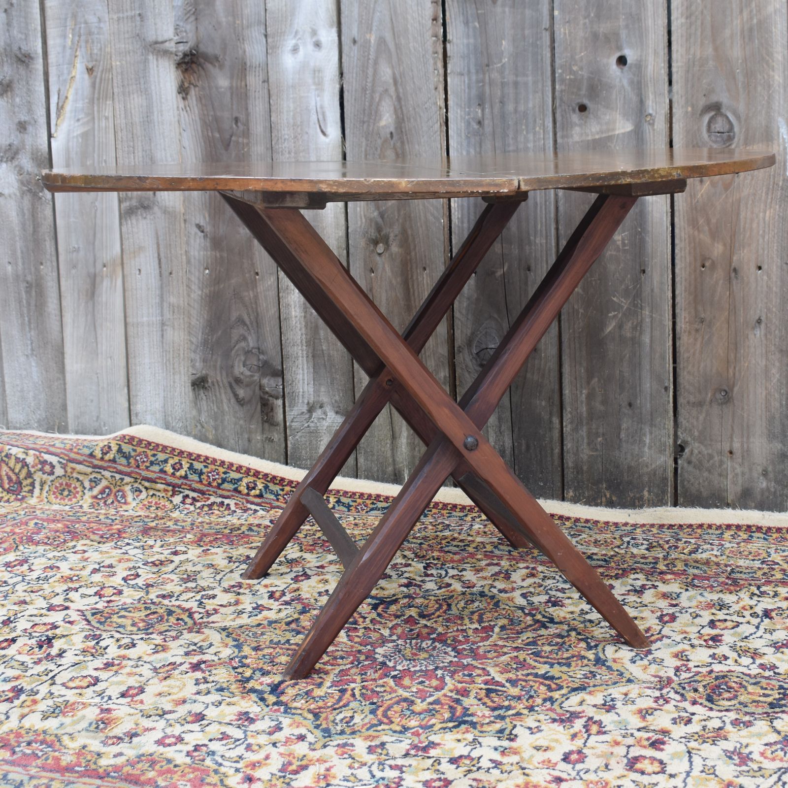 photo for sale Antique Victorian Thornton & Herne London Folding Travel Coaching Campaign Table