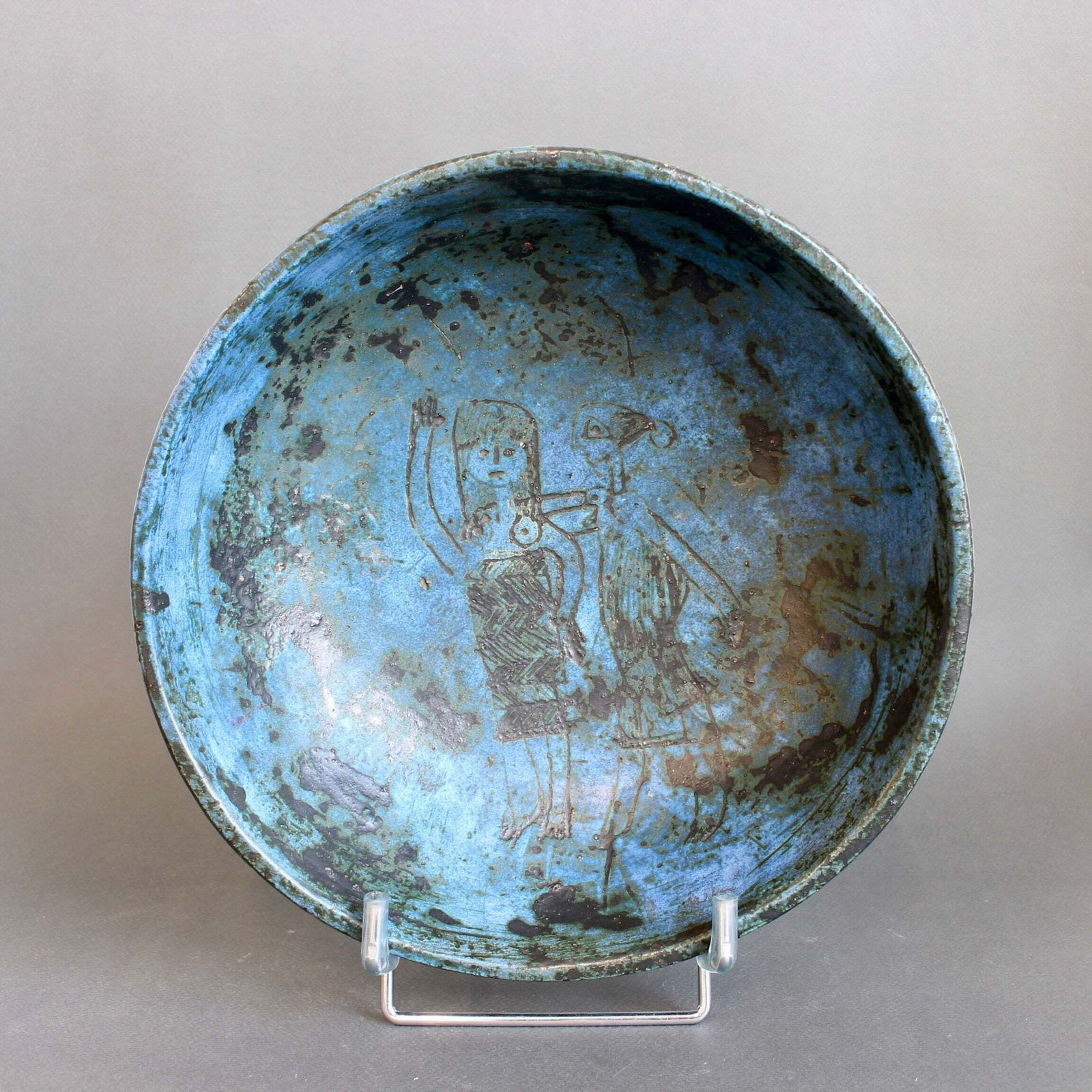 Vintage French Ceramic Decorative Bowl By Jacques Blin (Circa 1950s) photo furniture