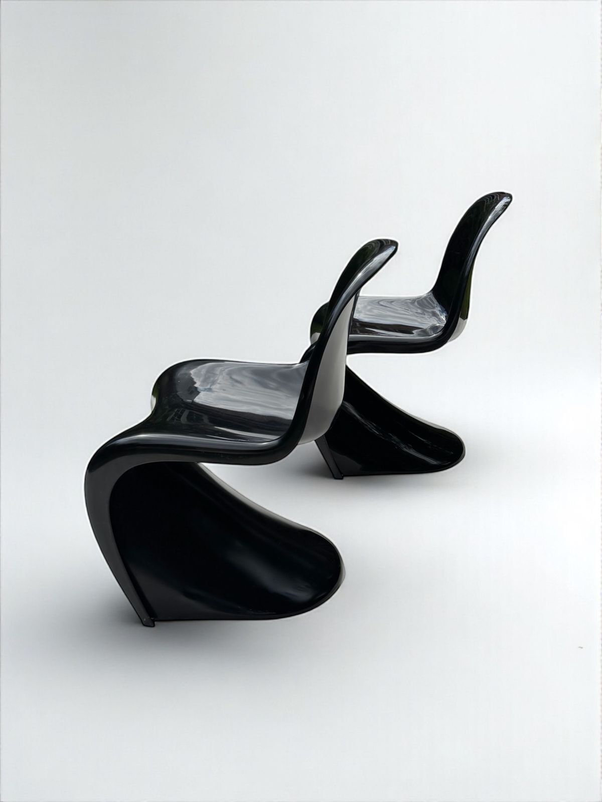 Set Of 2 Panton Verner Fibreglass S Chairs For Herman Miller, W. Germany 1971 photo Furniture
