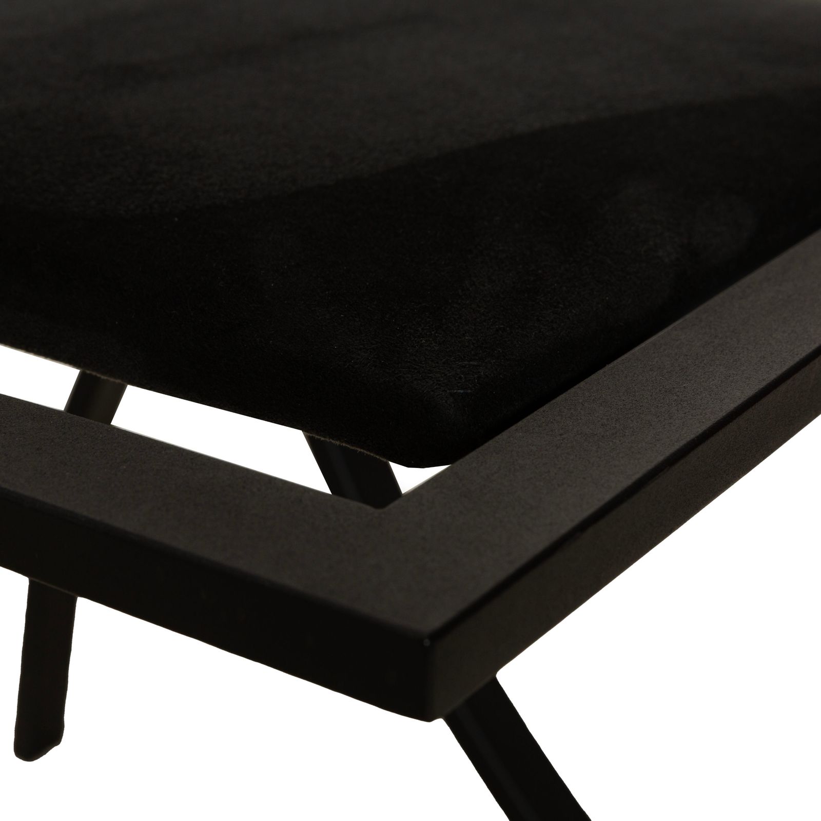 Lot de 4 chaises KFF Sinus en tissu noir photo Mobilier