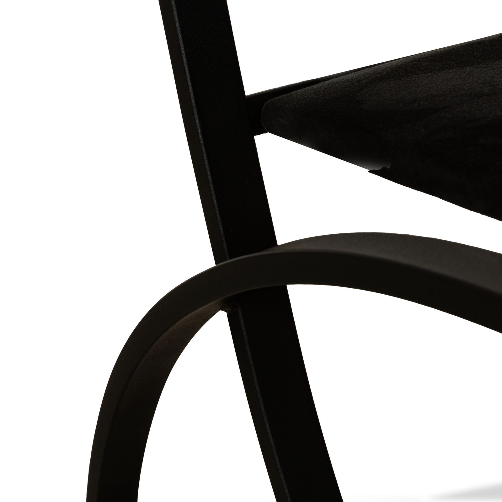 Lot de 4 chaises KFF Sinus en tissu noir photo vinterior