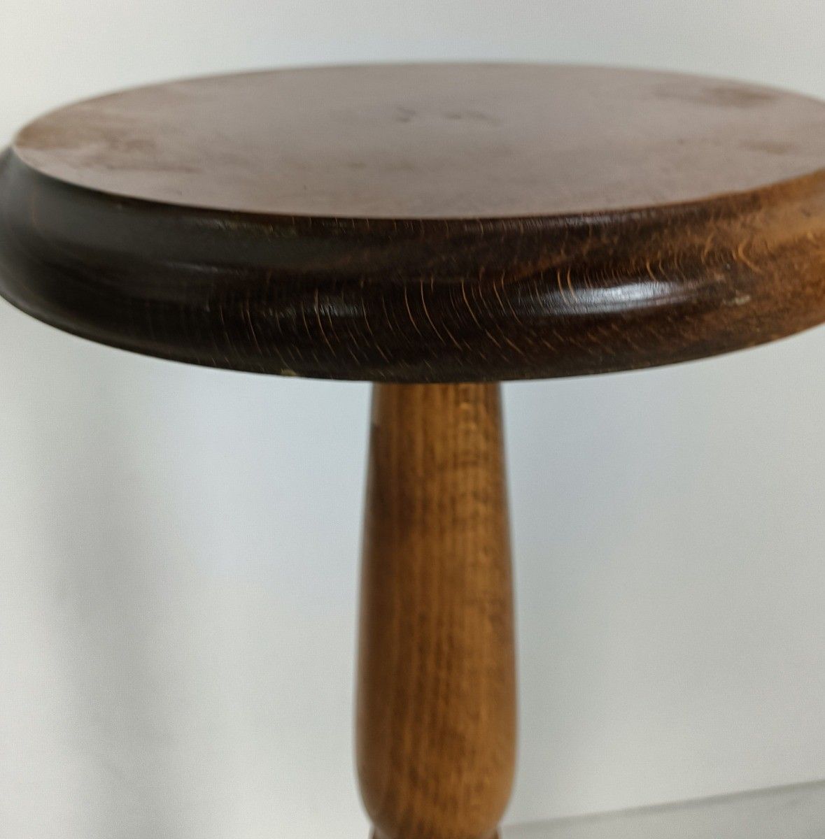 Tall Pedestal Carved Wood Vintage Plant Stand Side Bonsai Table Barn Style photo 130.0