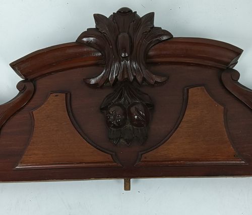Antique Pediment Over Door Carved Wood Architectural Reclaimed Salvaged Beautifu photo for sale
