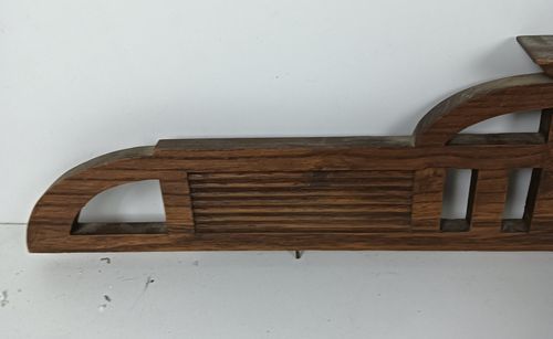 Antique Pediment Over Door Carved Wood Architectural Reclaimed Salvaged Japandi photo for sale