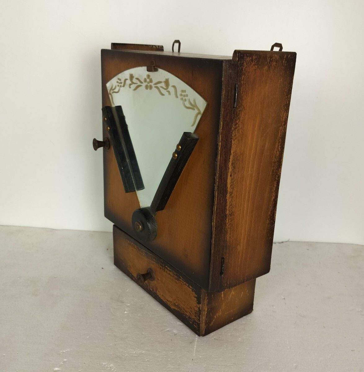 Small Art Deco Medicine Apothecary Cabinet Pharmacy Kitchen Shaving Bathroom Bar photo furniture