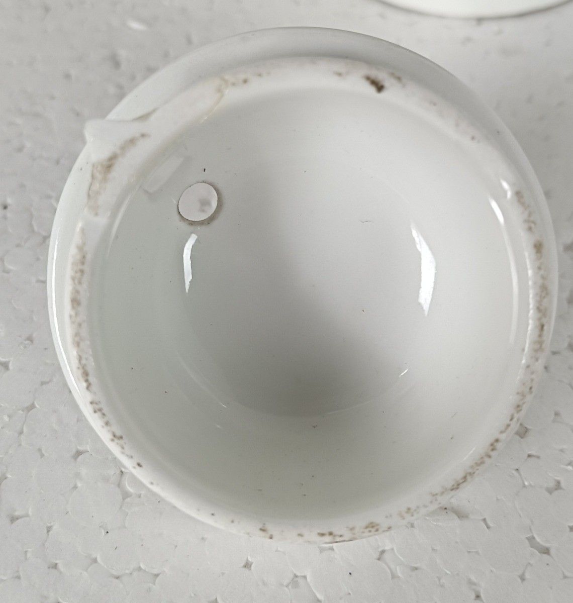 Antique  Porcelain Teapot Veilleuse Tea Warmer Nightlight Marked D.F. Hand Paint photo buy