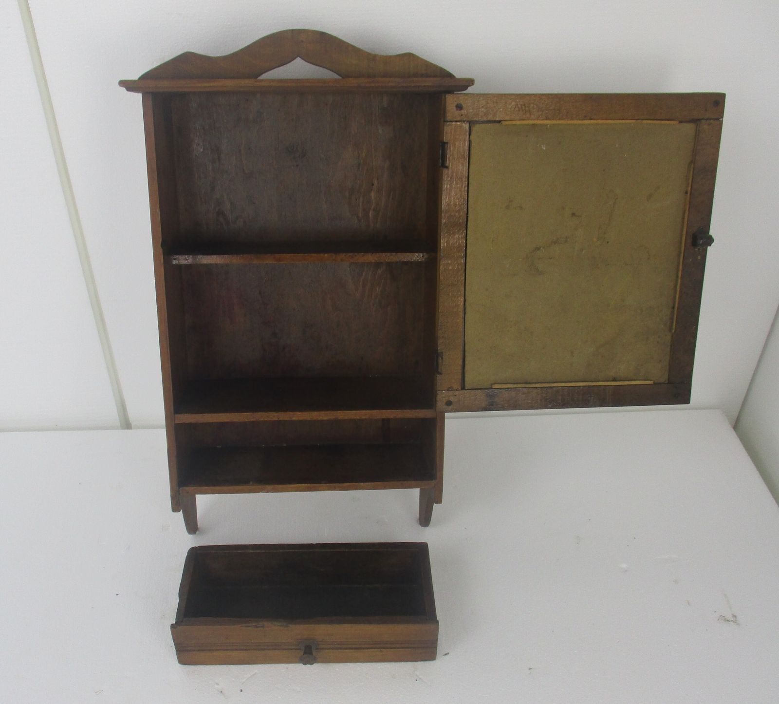 Kitchen Medicine Apothecary Wood Apothecary Bathroom Cabinet  Wall Hanging Count photo vintage