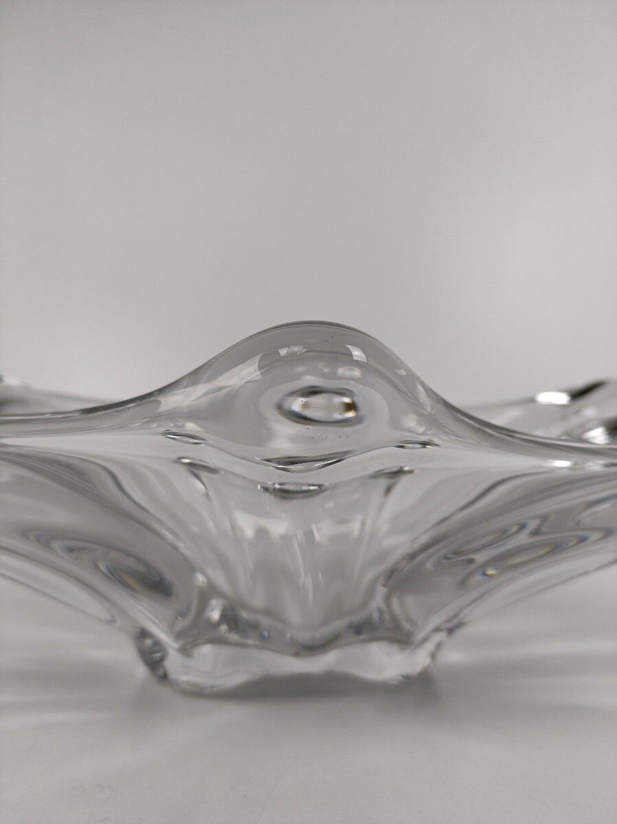 photo furniture Italian Clear Bowl Dish Centerpiece Murano Seguso Art Glass Modernist Decorative
