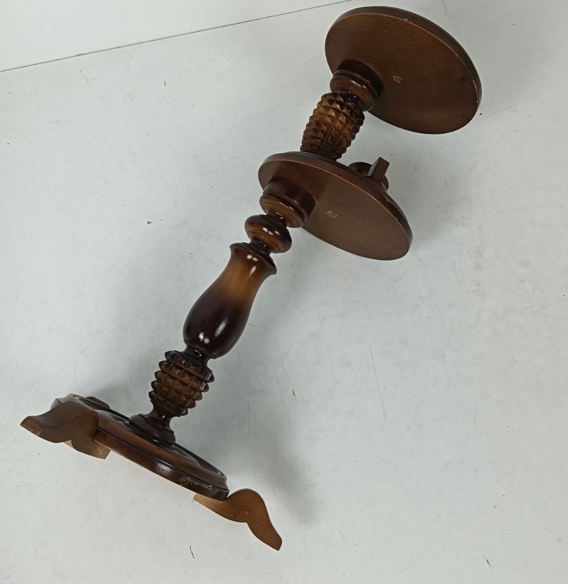 photo furniture Hand Carved Ornate Wood Hand Carved Pedestal Smokers Table  Cigarette Holder Ba