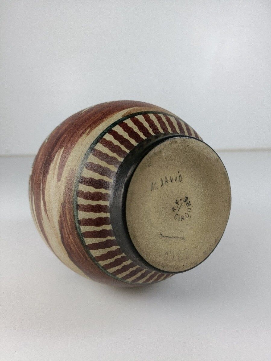 photo furniture Art Deco Sandstone Stoneware Vase Basque Country M. David Ciboure