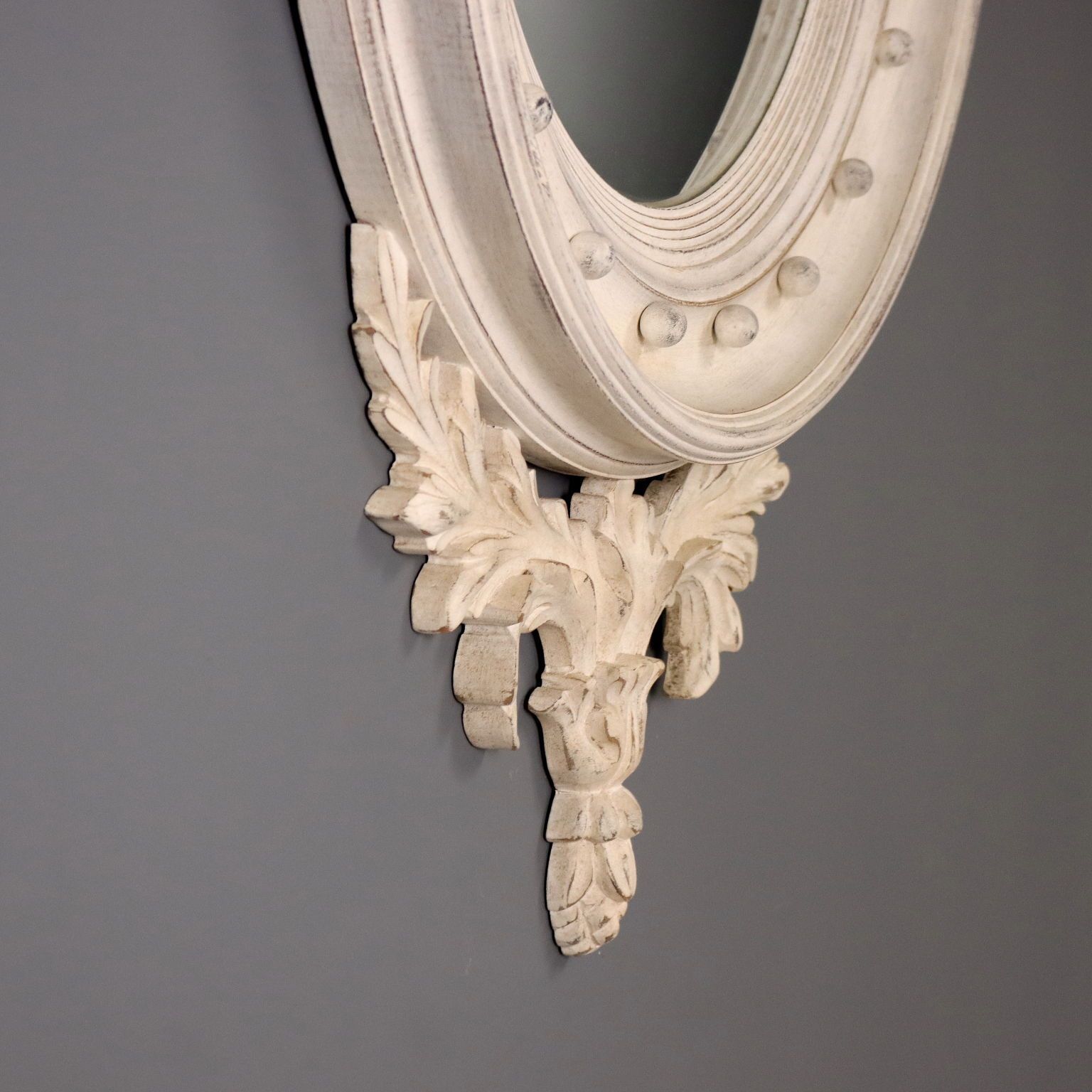 photo furniture Mirror Regency Style Lacquered Wood Glass XX Century