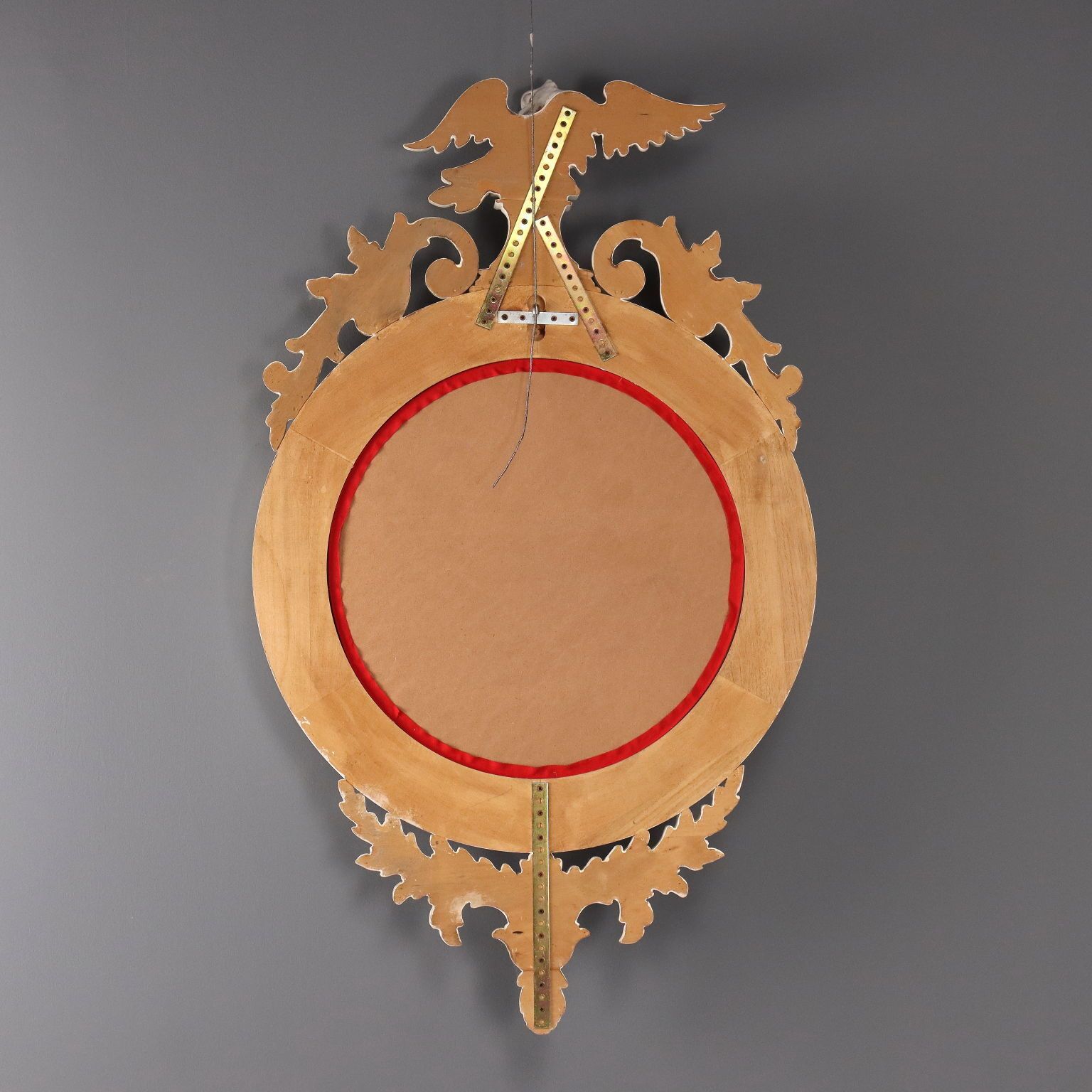 photo for sale Mirror Regency Style Lacquered Wood Glass XX Century