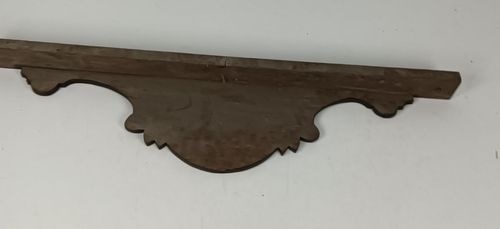 Beautiful  Antique Hand Carved Wood Wooden Pediment Over Door Architectural Recl photo furniture