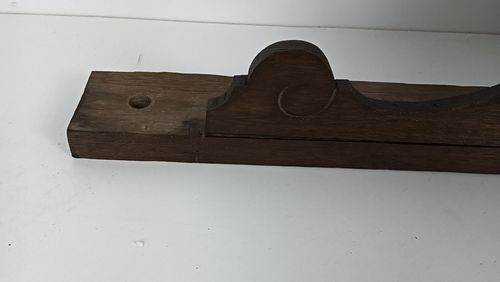 Beautiful  Antique Hand Carved Wood Wooden Pediment Over Door Architectural Recl photo Home Fixtures
