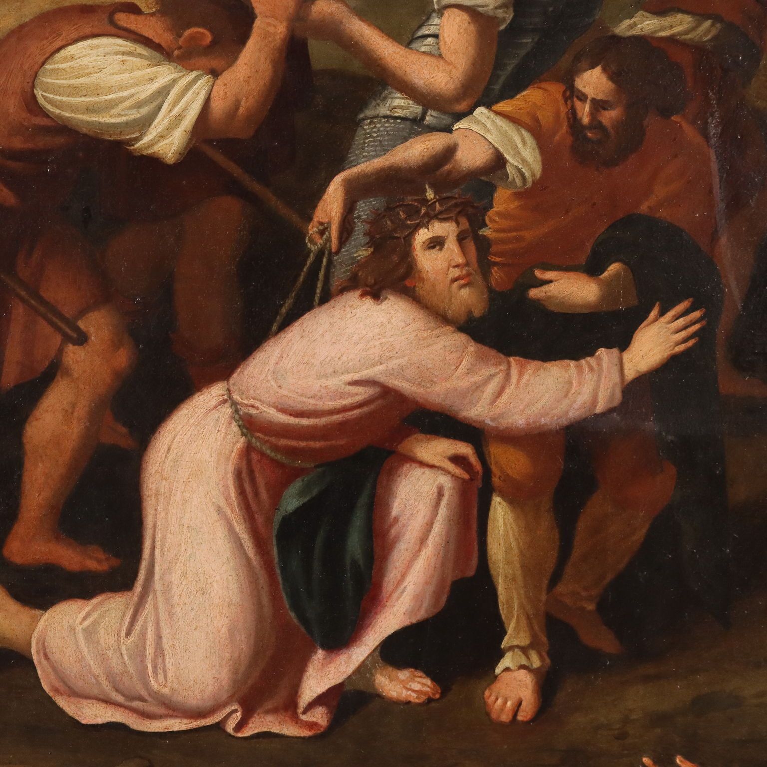 Antique Painting Copy From Pierre Mignard Jesus On The Road To Calvary photo Art