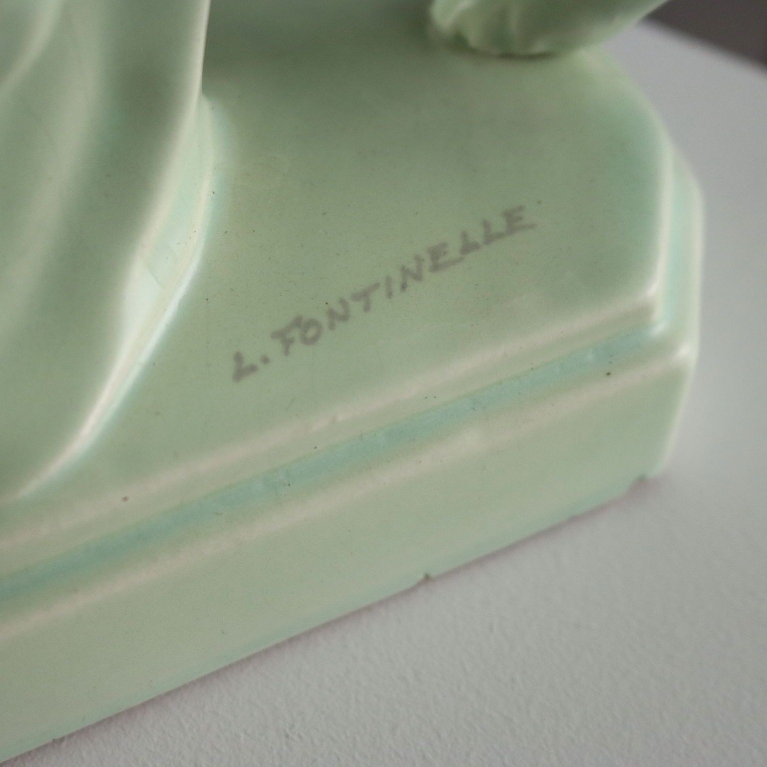 photo for sale Woman With Dogs Antique Sculpture Louis Fontinelle France XX Century