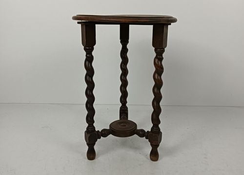 Barley Twist Wooden Side Wine Table Two Tier Pedestal Plant Bonsai Stand Farmhou photo buy