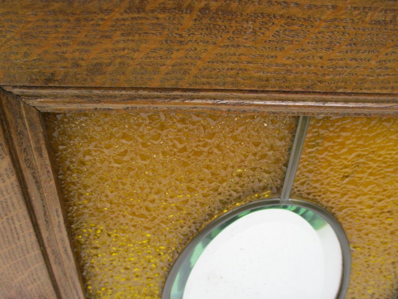 Kitchen Apothecary Bathroom Pharmacy Cabinet Amber Bubbled And Leaded Glass photo buy
