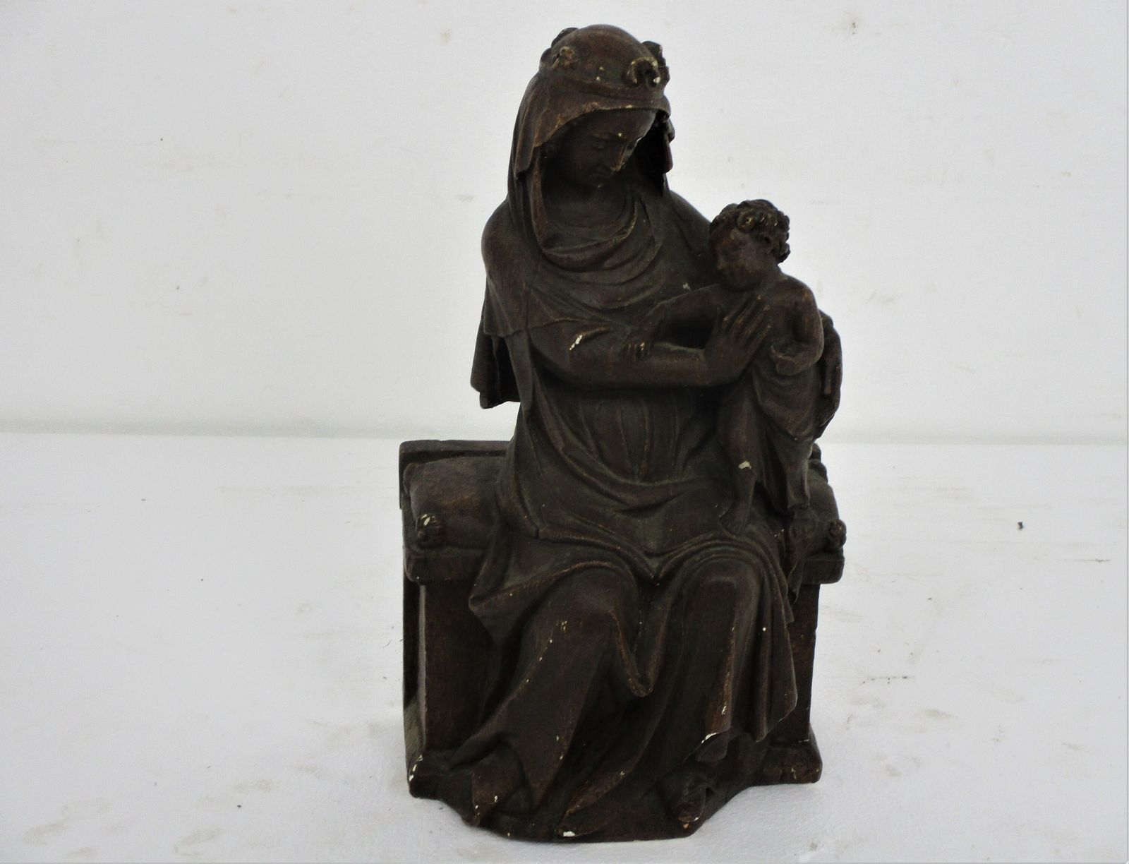 Statue Madonna With Infant Jesus Our Lady Virgin Mary Infant Sedes Sapientiae Pl photo furniture