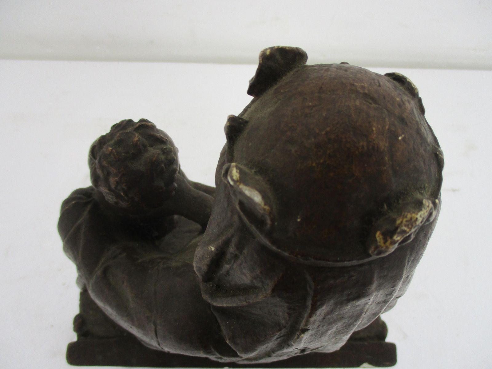 Statue Madonna With Infant Jesus Our Lady Virgin Mary Infant Sedes Sapientiae Pl photo vintage