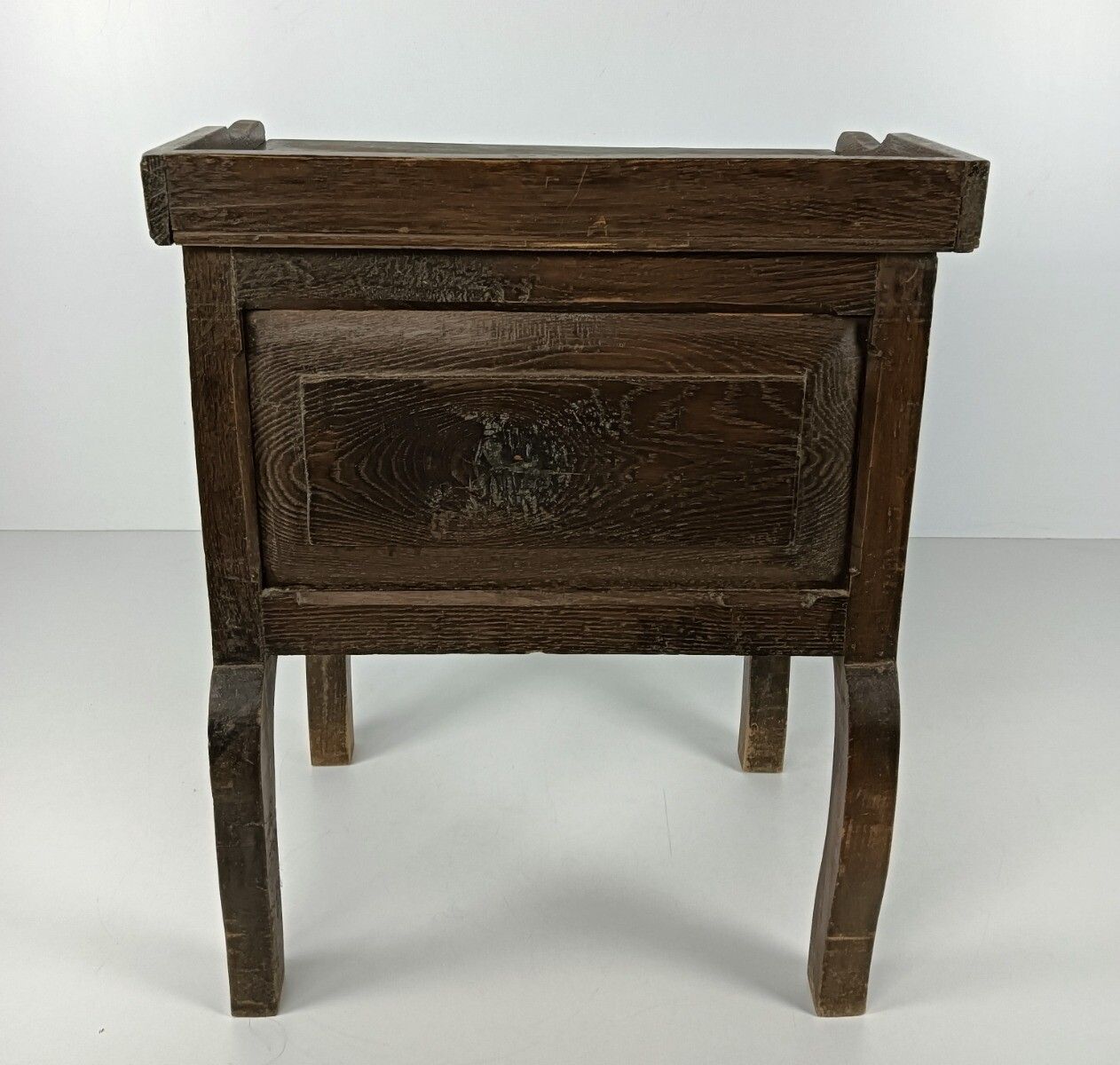 Antique French Country Bedside Table Nightstand 19th Century Heart Detail Carved photo 487.0