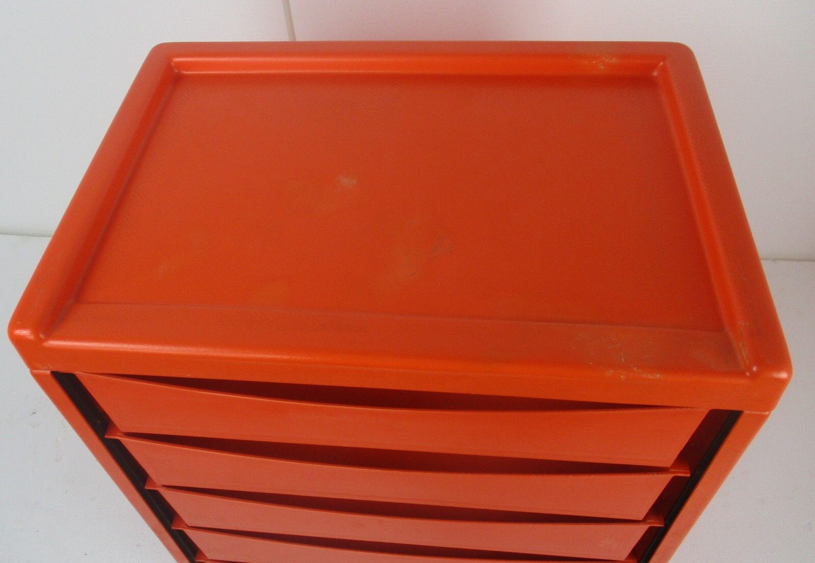 Vintage Hard Plastic Space Age Chest Of Drawers Storage Unit Meurop Emont Htf photo 576.0