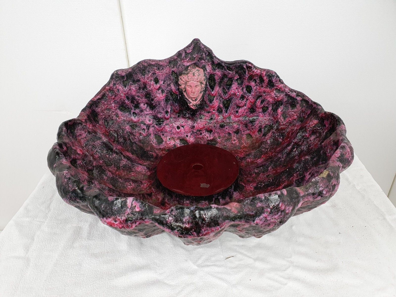 Antique  Medusa Basin Bathroom Furniture  French Majolica Sink Stunning Rare photo furniture