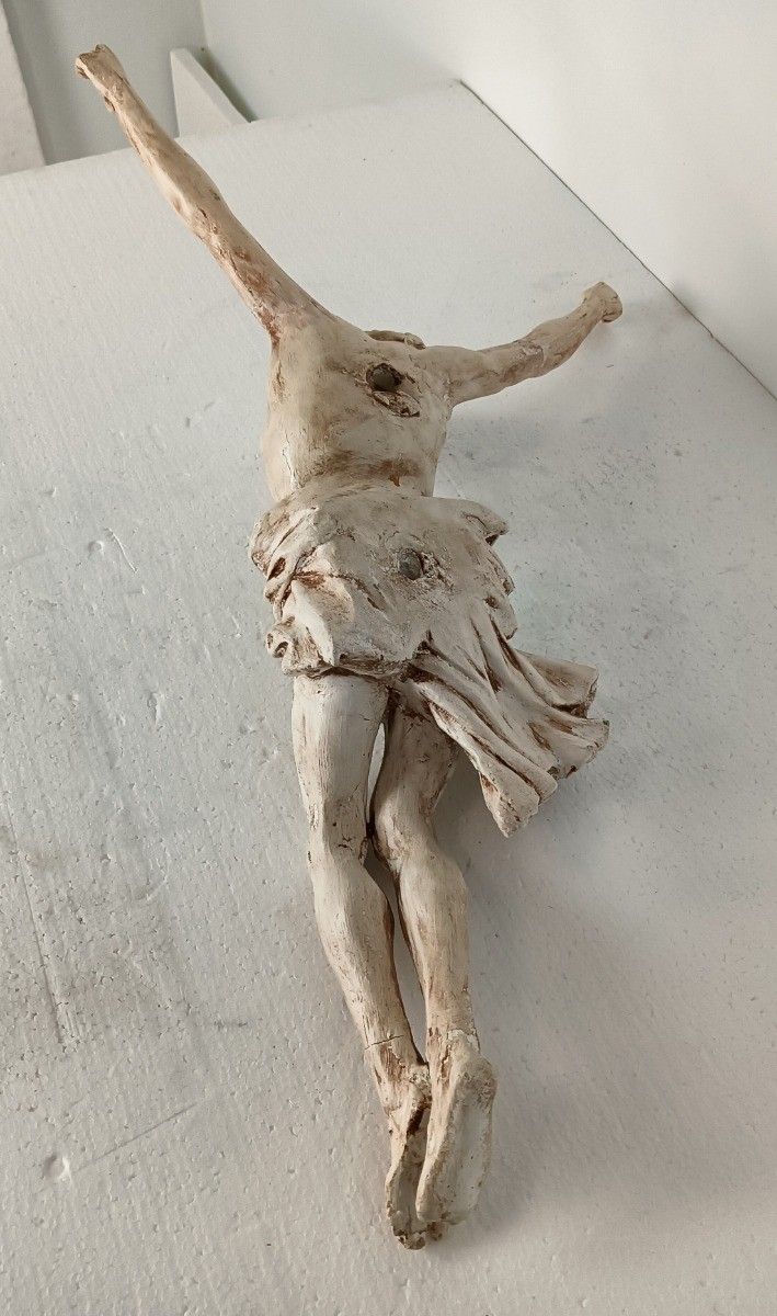 photo furniture Antique Beautiful Sculpture Corpus Christi Crucifix Plaster Art Sculpture