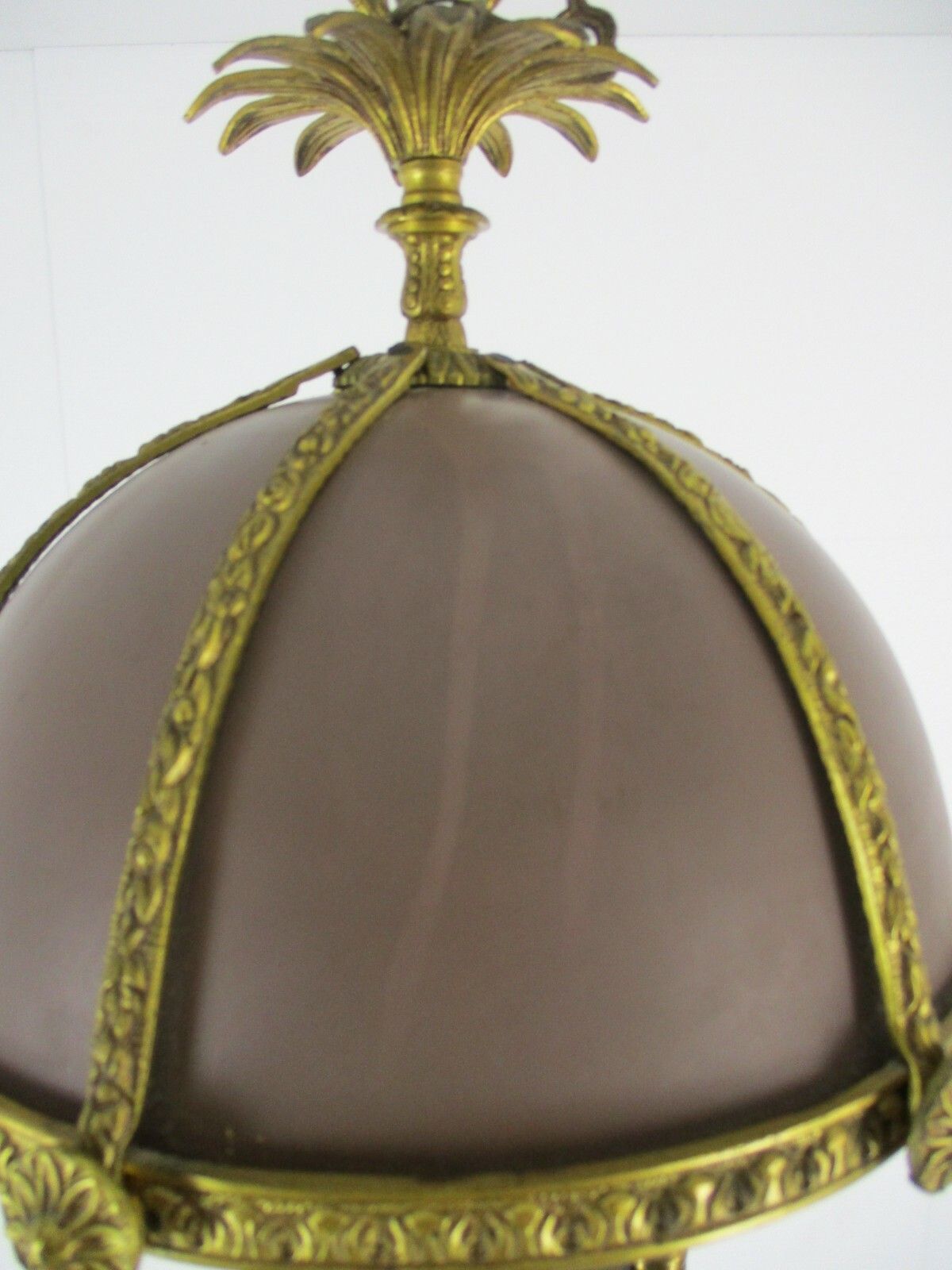 French Empire Bouillotte Chandelier 3 Lights Brown Tole Garlands Guirlandes Rare photo buy