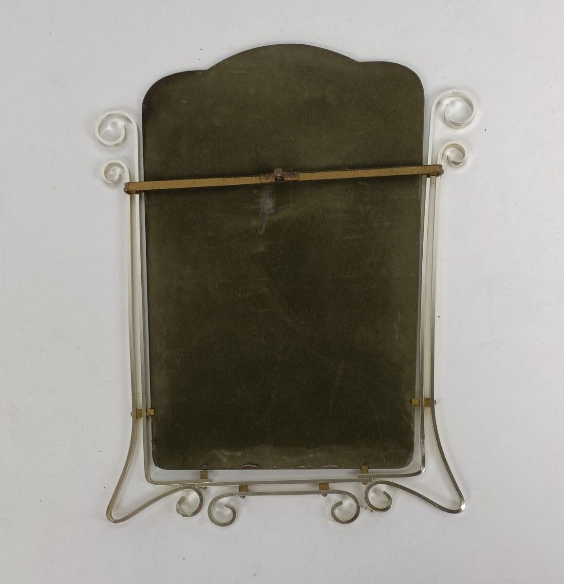 Hallway Bathroom Antique Mirror Chrome Frame Beveled Glass Gorgeous Large photo buy
