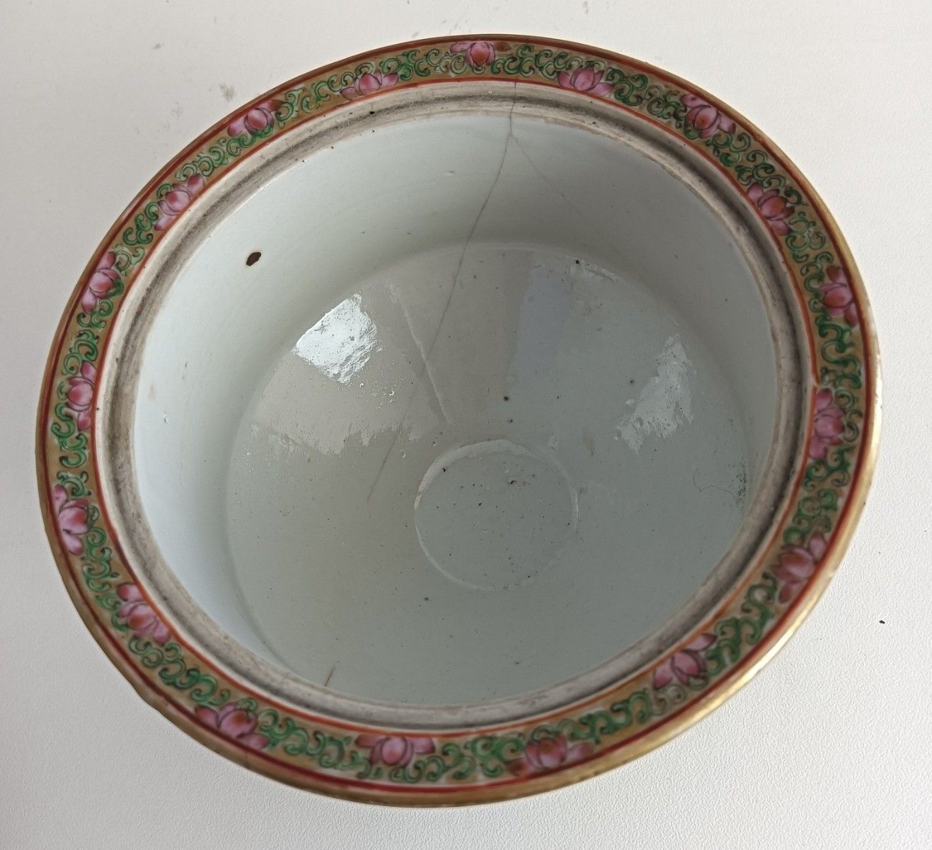 Antique Family Rose Chinese Bonbonniere Lidded Dish Small Urn Tureen photo 146.0