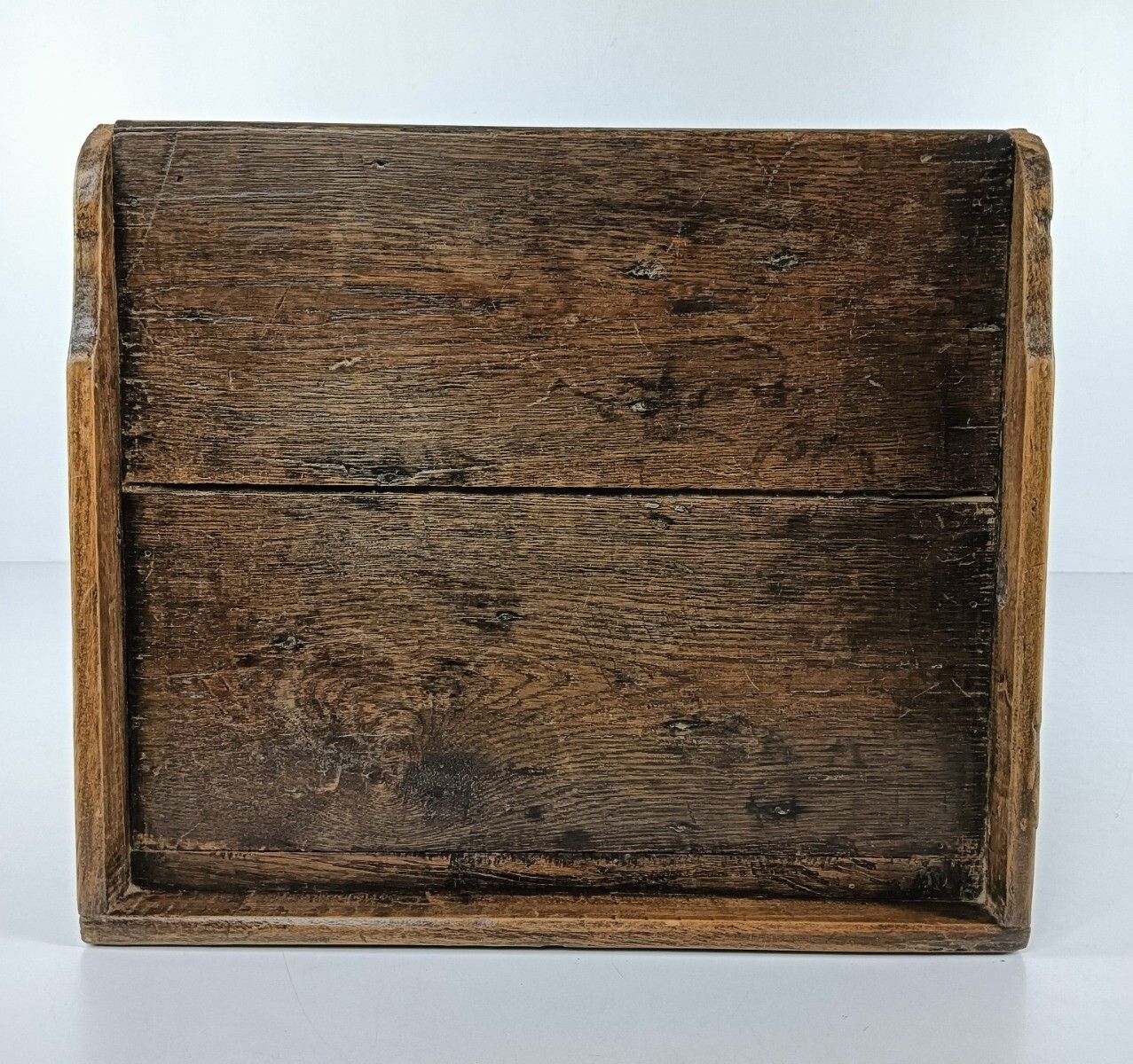 Furniture Antique French Country 19th Century Oak  Bedside Table Nightstand Drawer Heart D photo