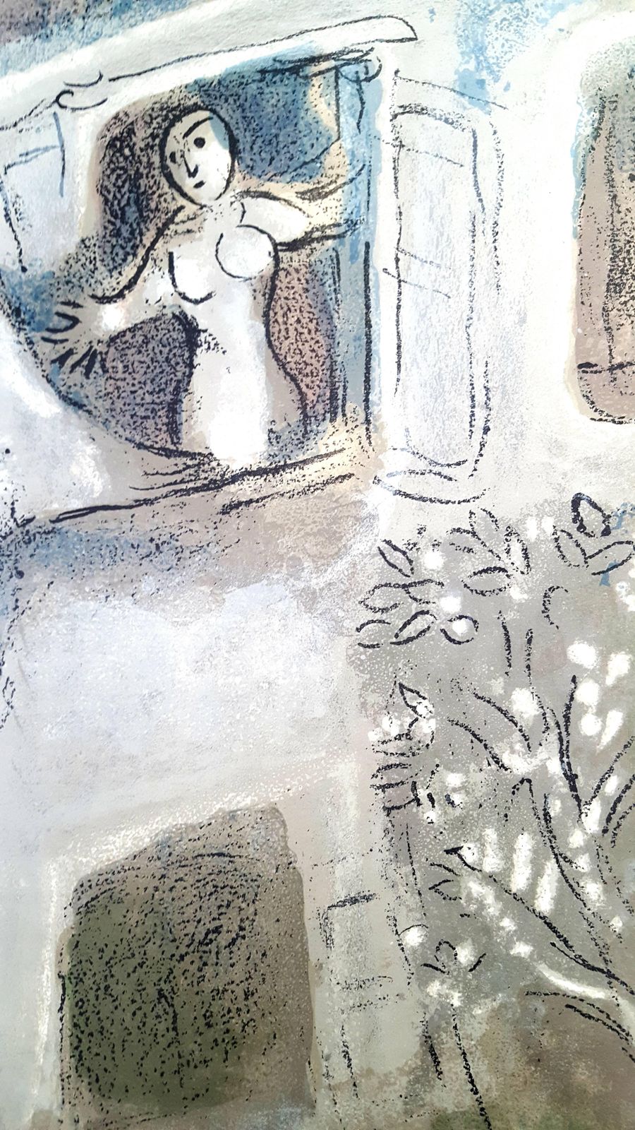 Marc Chagallmarc Chagall   The Bible   David Saved By Michal   From Verve1960 photo furniture