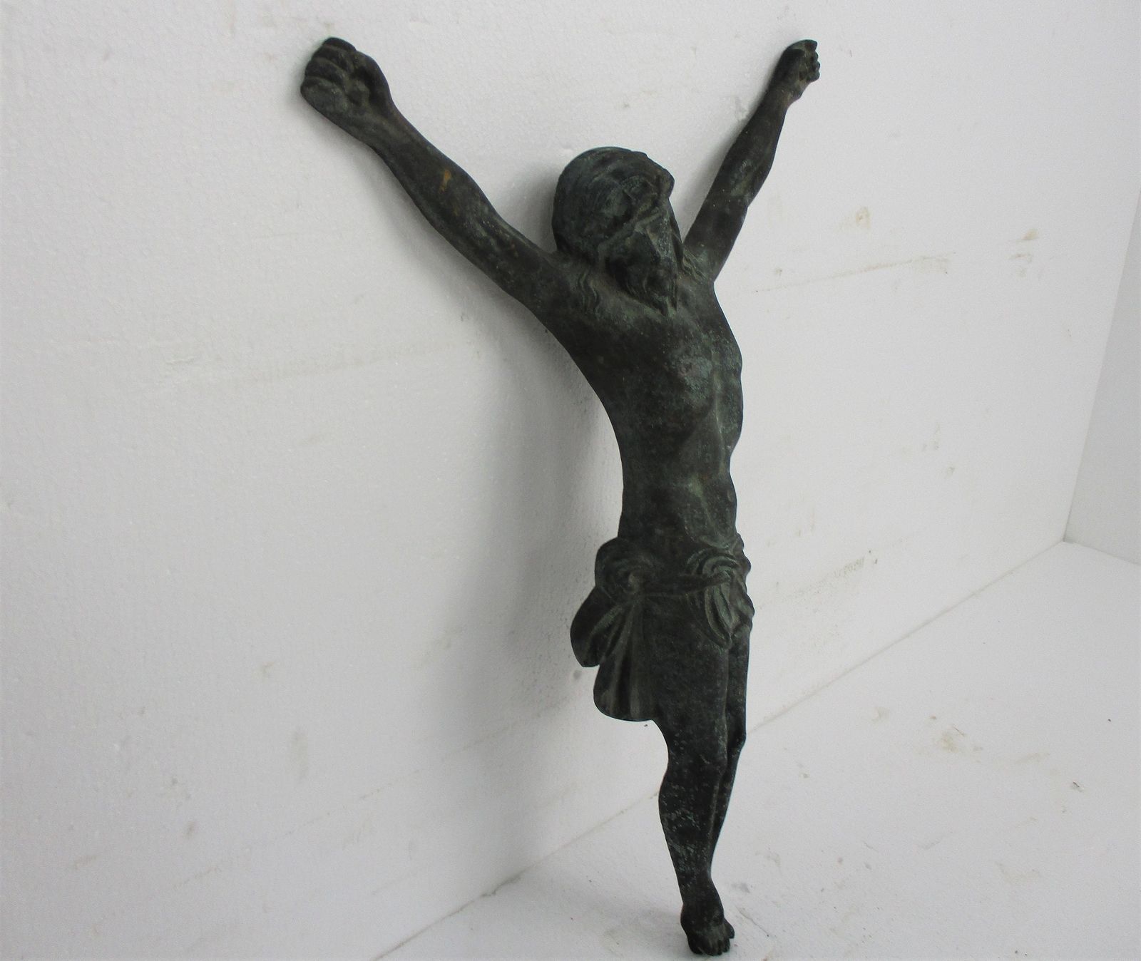 Gorgeous Antique Brass Bronze Corpus Jesus Christ Church 19th 20th Century 22.24 photo buy