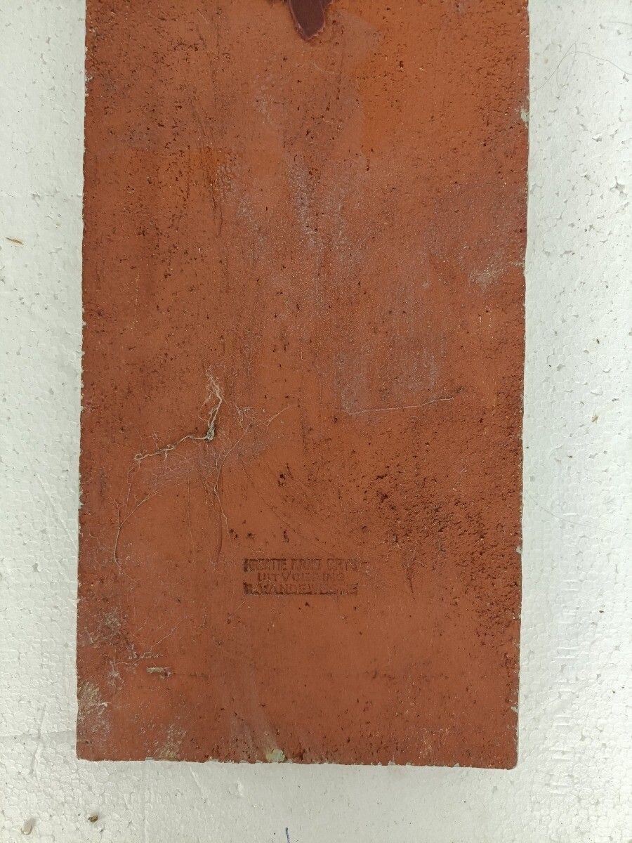 Funky Wall Plaque Glazed Ceramic Tile Giant Arno Brys For Amphora Vandeweghe1980 photo vinterior